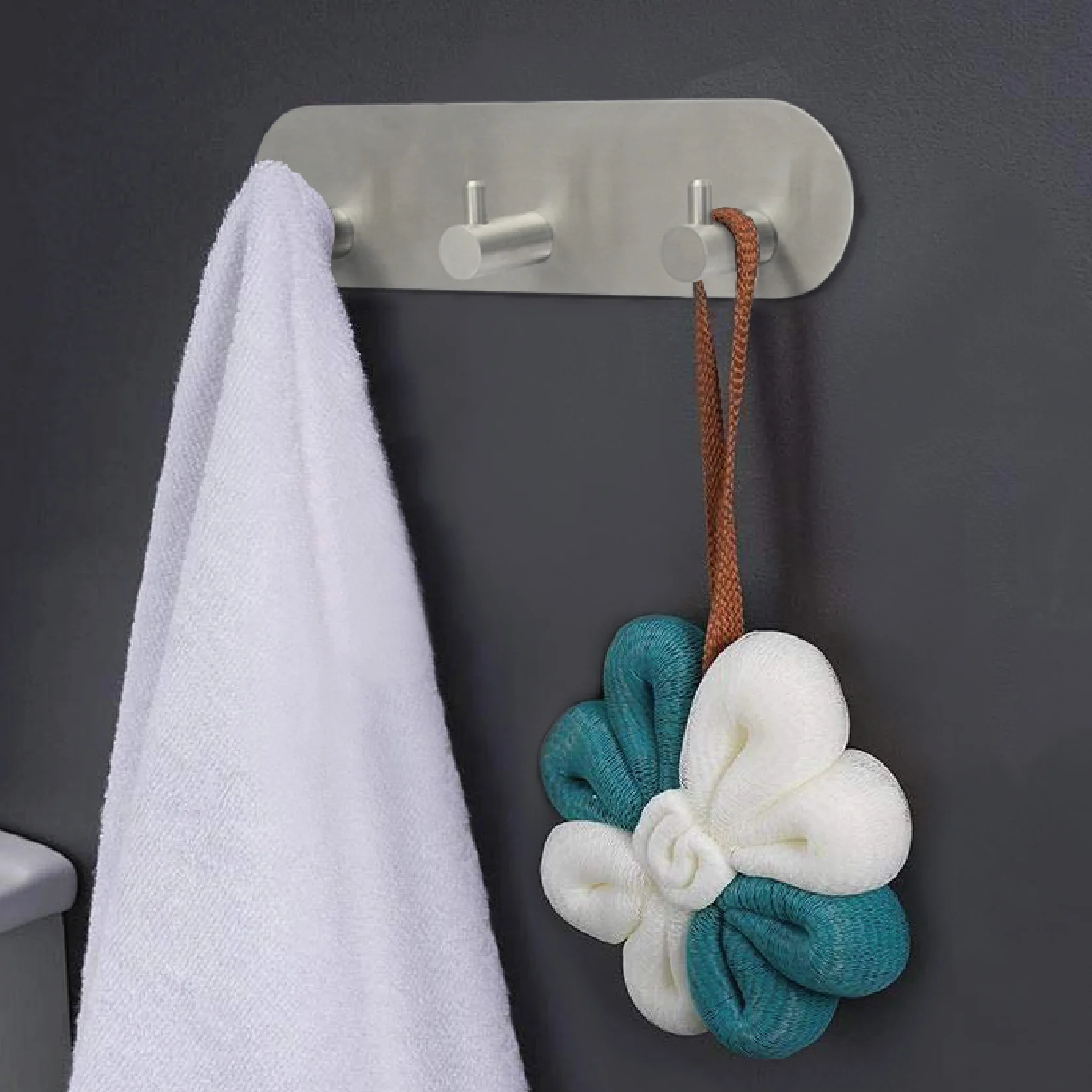 Самоклеящаяся Вешалка из нержавеющей стали для ключей, одежды, крючок для ванной и кухни (3 крючка)