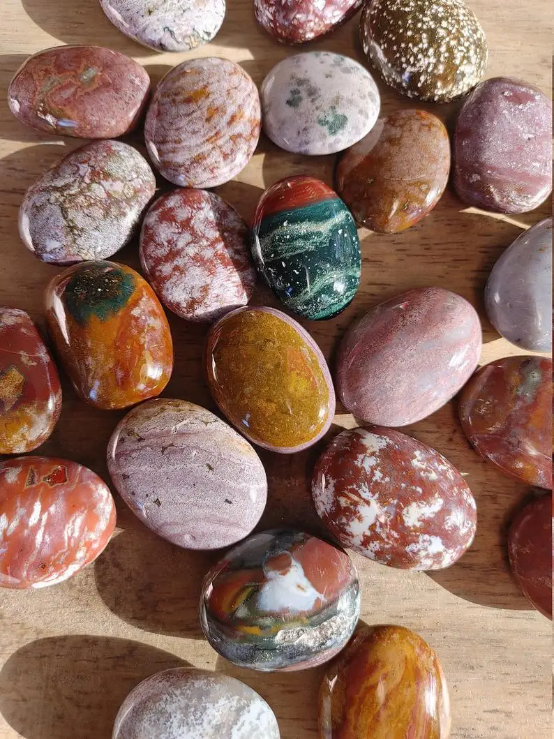 Ocean Jasper Palm Stone Wholesale Bulk Genuine Natural for Healing Crystal and Meditation for Sale | Trader and Supplier Europe