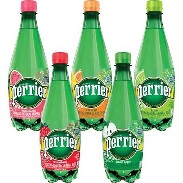 Perrier Sparkling Natural Mineral Water, 16.9 Oz, Case Of 24 Bottles