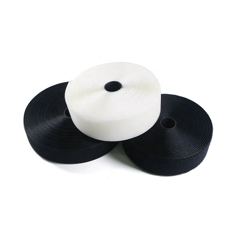 
The manufacturer produces and sells nylon hook and loop strap SEW ON Hook and Loop Fastener Tape Heavy Duty Sewing Hook Loop 