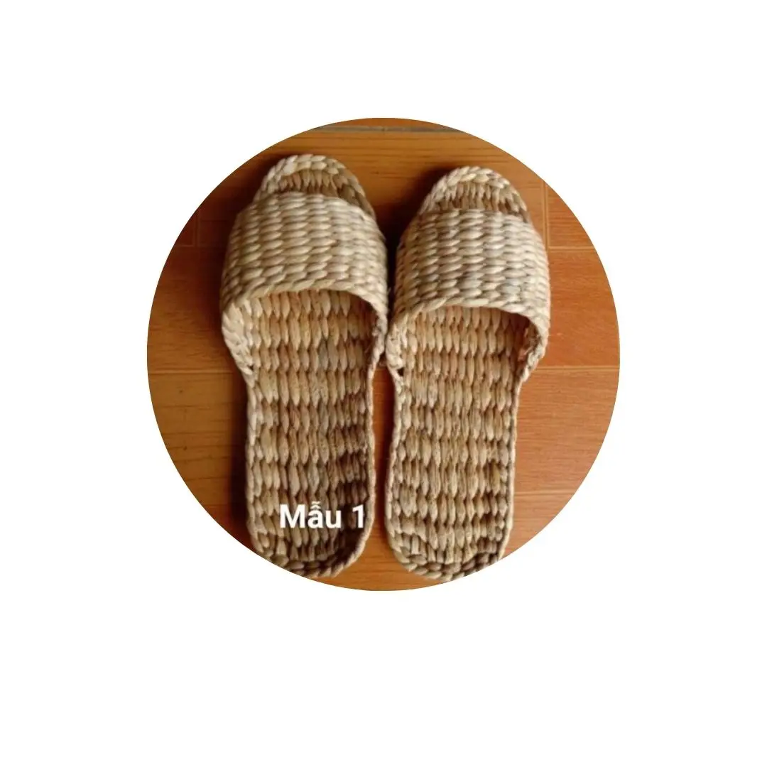 Women Shoes-  Summer Slippers for elegant women Seagrass Sandals hyacinth slip on