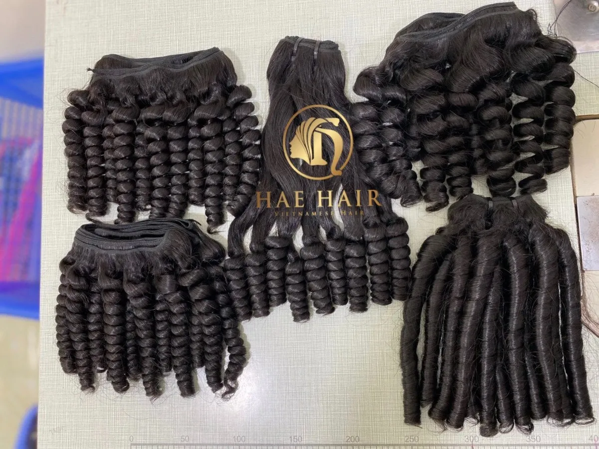 High Quality Curl Weave Funmi Hair, Deep Hair, Kinky Hair Bundles Cambodian Hair from Vietnam Best Supplier