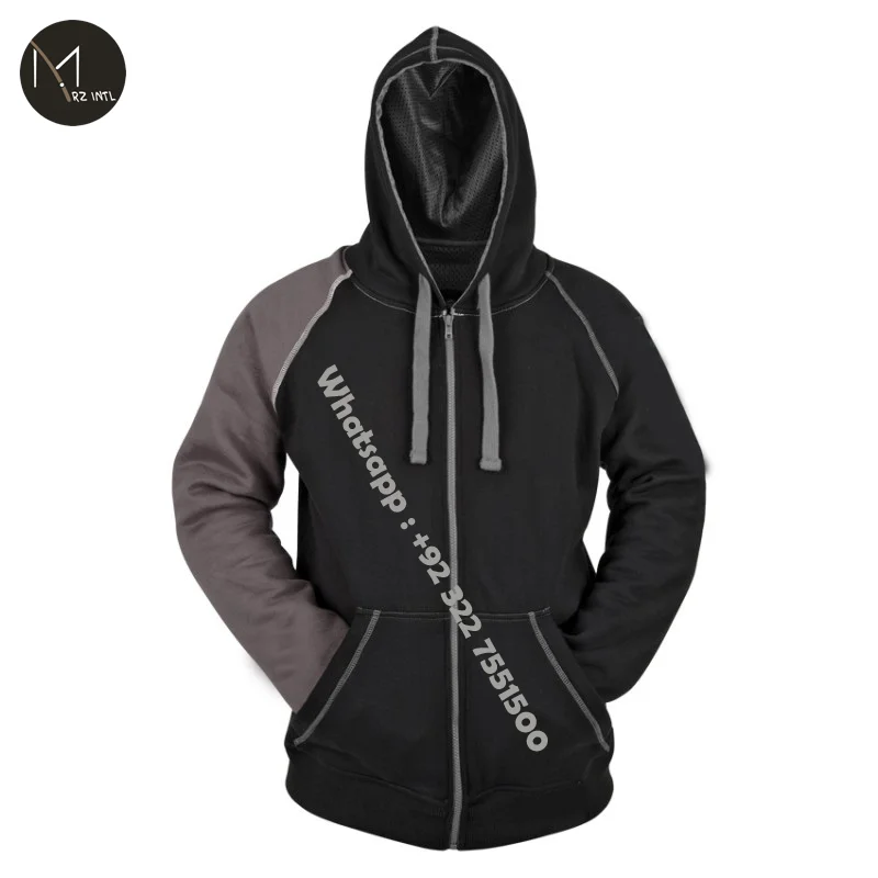 
 Customized Motorbike / Motorcycle Fully Lined Protective Hoodie, Armored Hoody With CE Approved Removable Protectors IT-0215  
