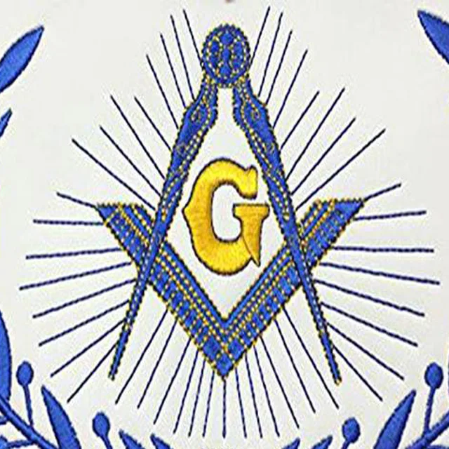 Masonic Master Mason Machine Embroidery Apron Freemasons Apron Wholesale Product