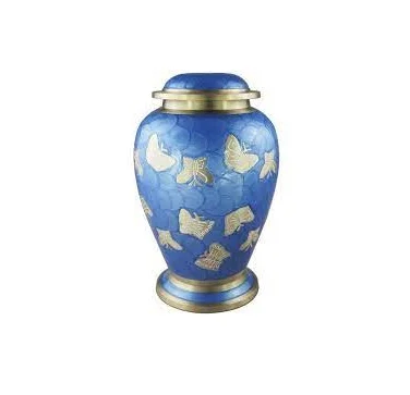  Прекрасные фиолетовые и серебряные птицы урна для кремации золы погребальная по индивидуальному заказу производитель из Индии низкой цене