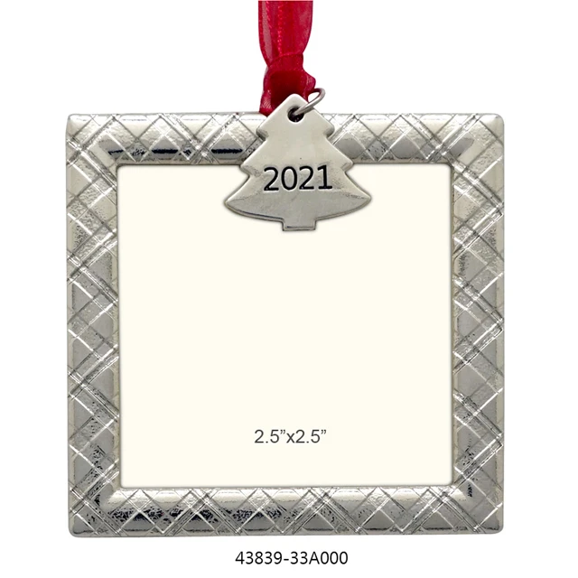 BEST SELLING OEM CHRISTMAS ROUND PHOTO ORNAMENT DECORATION