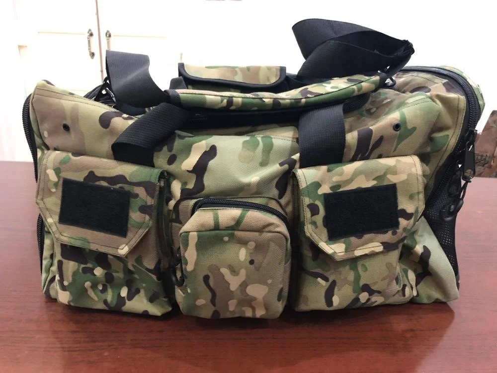 Large shoulder stripe 1000D nylon cordura gym duffel bags