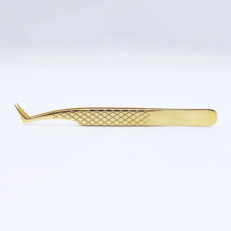  Черный 45 градусов объем пинцет с изготовленным на заказ логосом Наращивание ресниц Пинцет