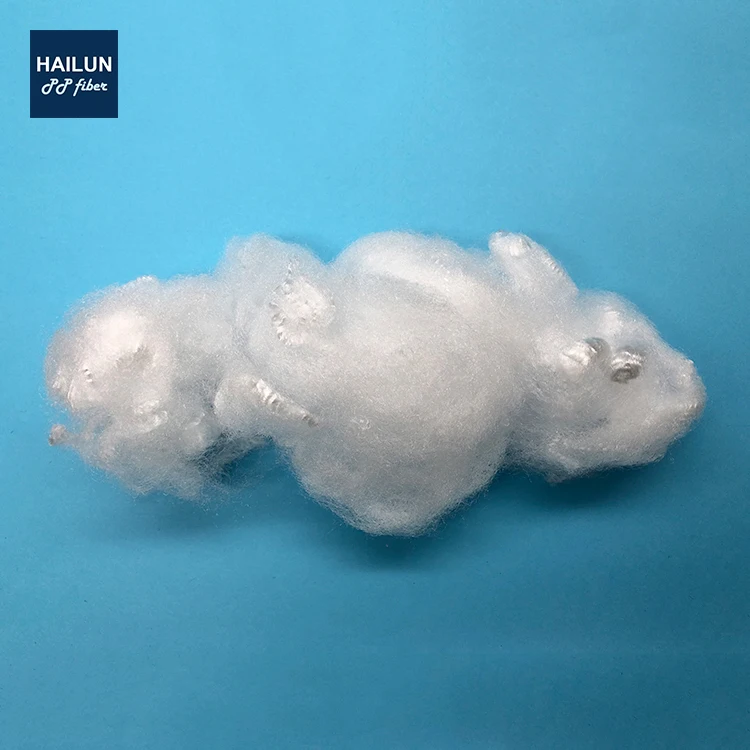 6D white PP polypropylene staple fiber for filtration spinning yarn
