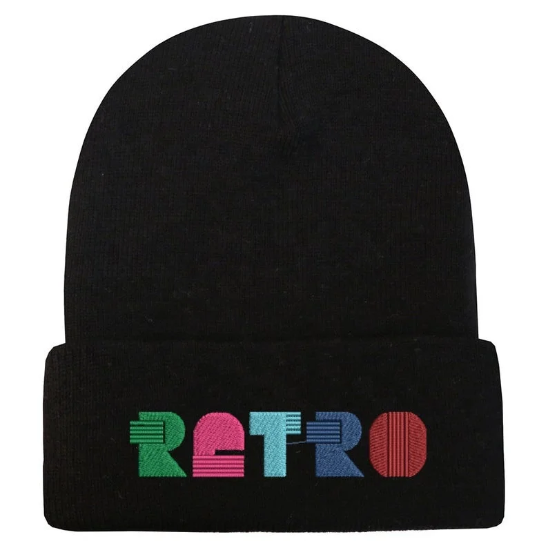 USA security winter hats Embroidered Winter Skull Beanie Hats