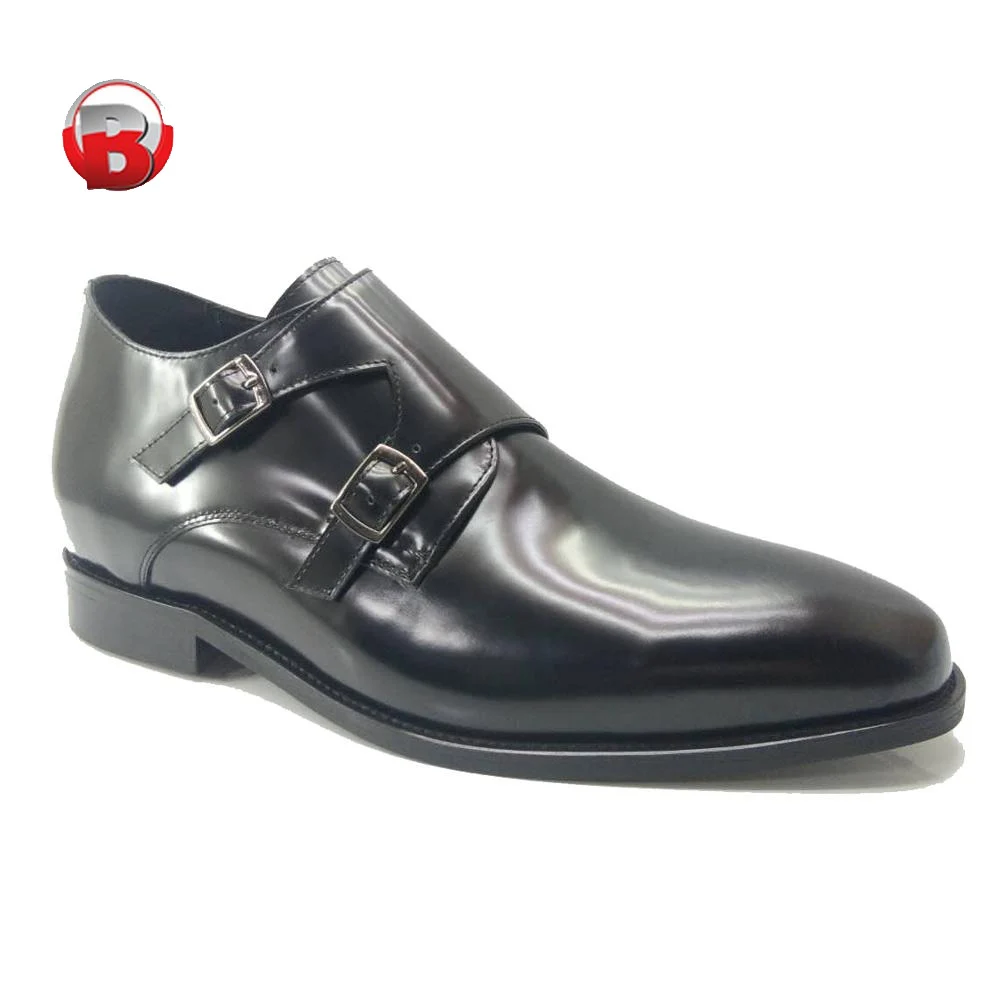 Сделано в Италии двойной монах трех цветах патина кожаная мужская обувь ручной работы