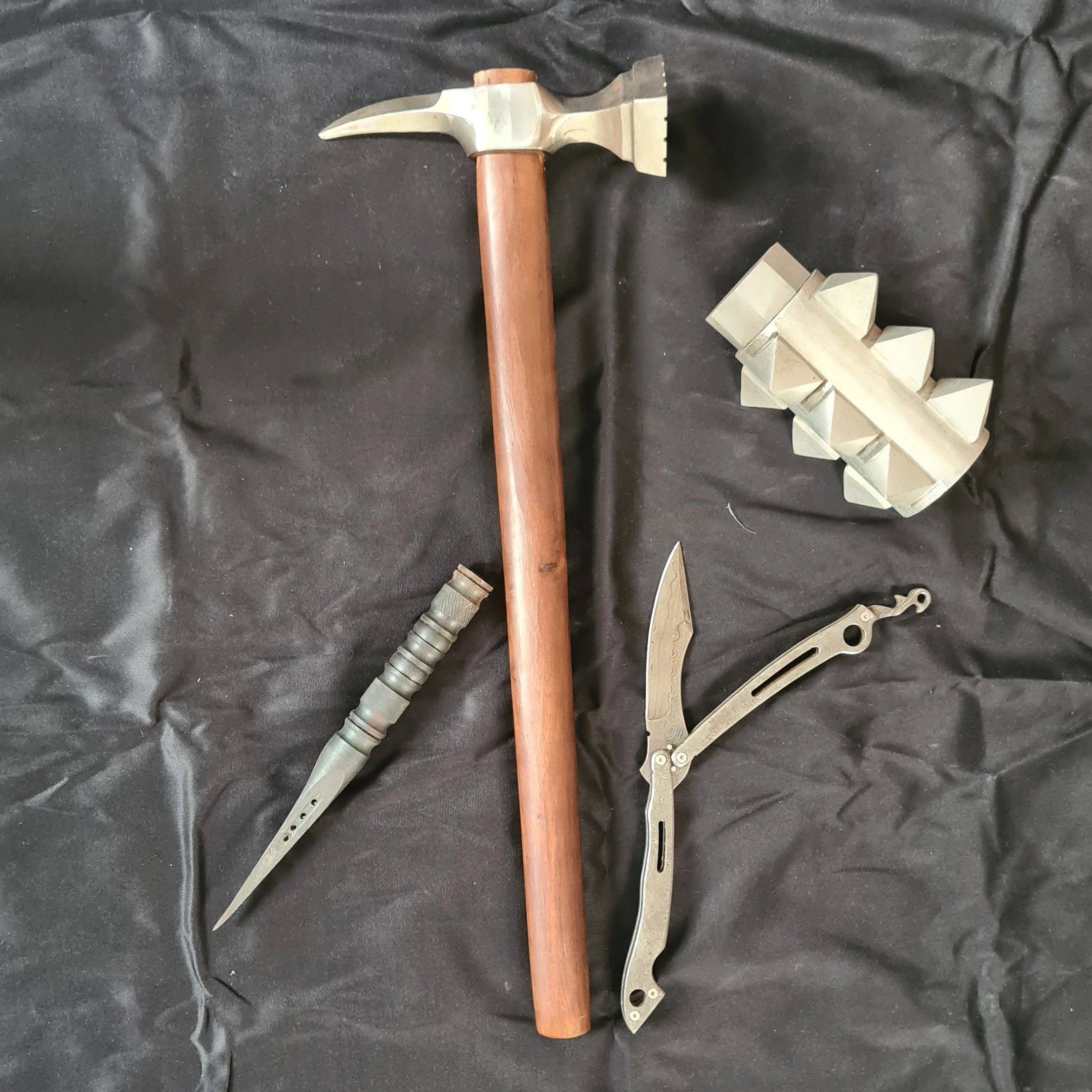 
 Боевой молот топор Satinless сталь без оценок, сельское хозяйство топор из нержавеющей стали 20 дюймов мгн-промышленности розового дерева 3 лет MH-WAR1  