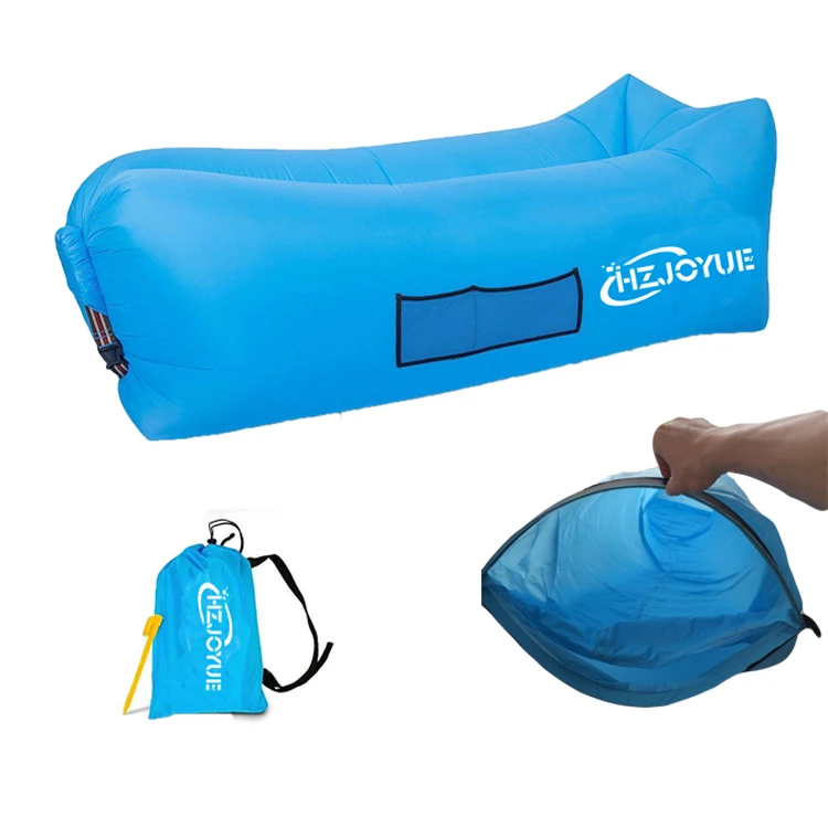New Design Update second generation single mouth/opening without PE bag inside coated TPU Sleeping Lazy Bag Inflatable Air Sofa