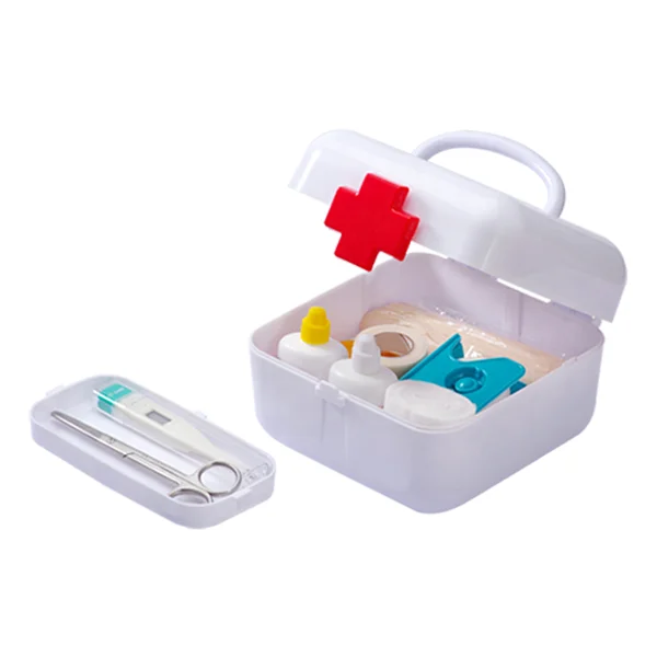 Пустой квадратный держатель для лекарств контейнер хранения аптечки первой помощи