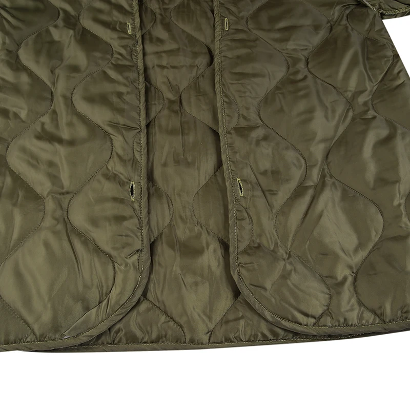 
2021 olive green color wholesale military winter liner jacket for army and cold winter quilt jacket 