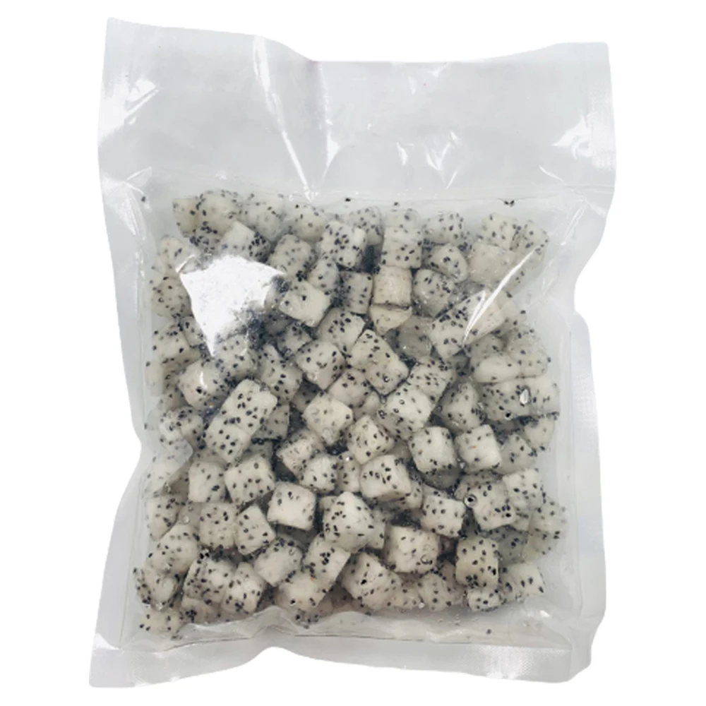 
Good Price from Vietnam Wholesale supplier IQF Frozen dragon fruit cubes taste fresh not musty white flesh with black seed 