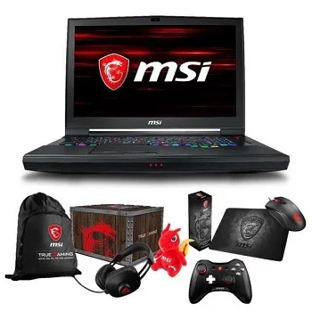 MSI GT75 Tian 17.3' FHD Gaming Laptop i9-8950HK, RTX2080, 16GB DDR4, 256GB NVMe SSD, Mechanical Keyboard, Win