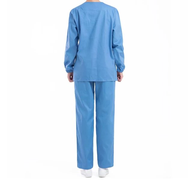 Professionals sale in the world Factory OEM Elastic Women V Neck Short Sleeve Nurse Uniform with comfortable Scrub Uniform