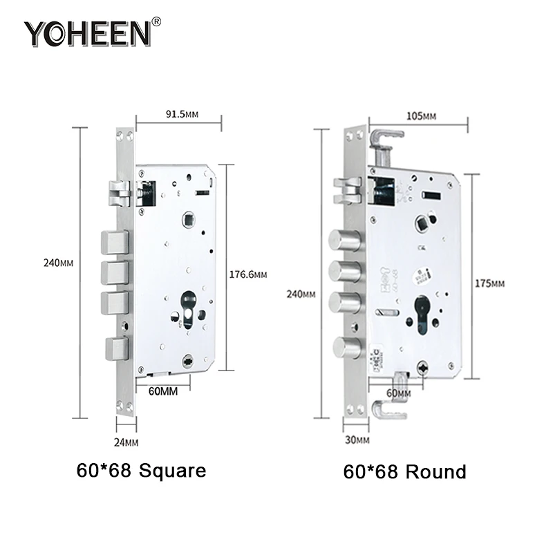 Дверной смарт-замок из нержавеющей стали с Биометрическим распознаванием отпечатков пальцев приложением BLE Wifi для дома
