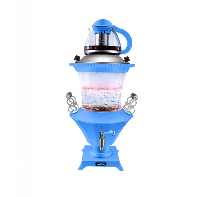 Glass samovar with LED temperature display