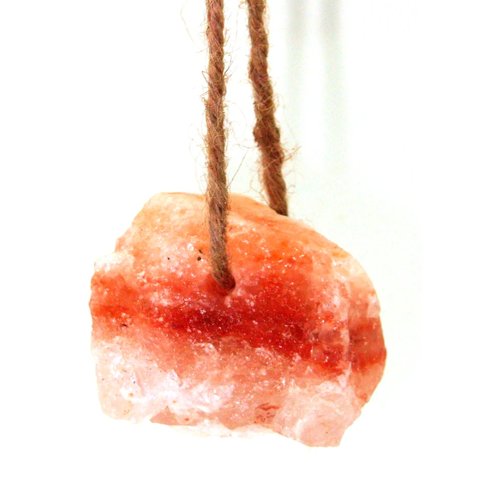 Best Price Himalayan Rich in Minerals Certified Natural Organic Crystal Dark Pink Salt Rock Salt Round Shape With Rope