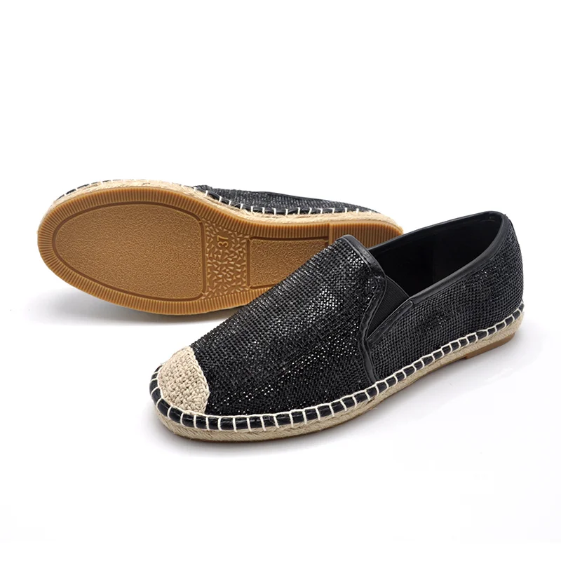 
lovely chinese wholesale outdoor indoor soft and high-end shining hemp canvas shoes 