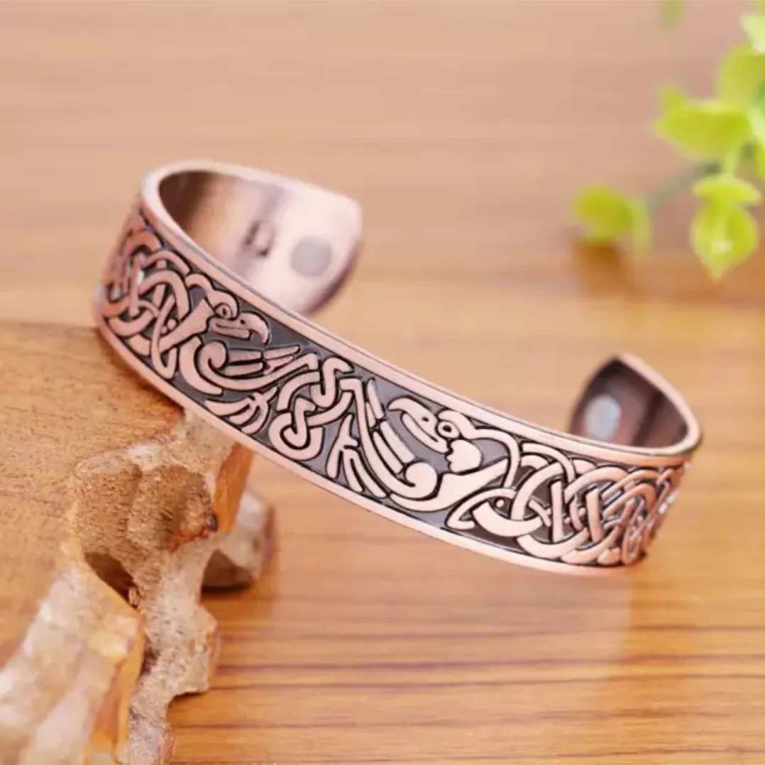 SLand Jewelry Manufacturer Wholesale High polished solid Pure Copper Magnetic Therapy Healing