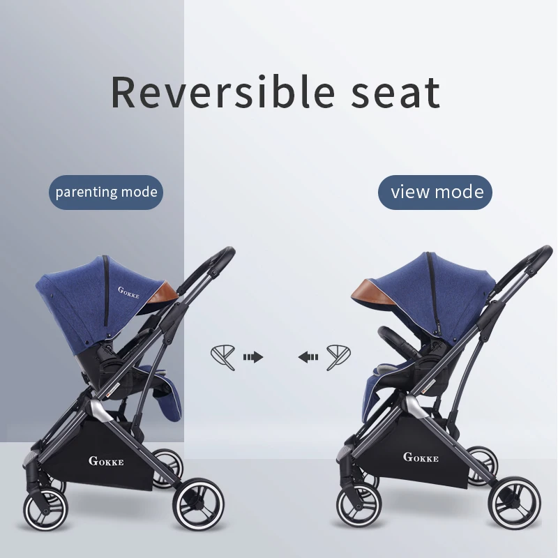 Экологически чистая большая Складная легкая детская коляска из полиуретана