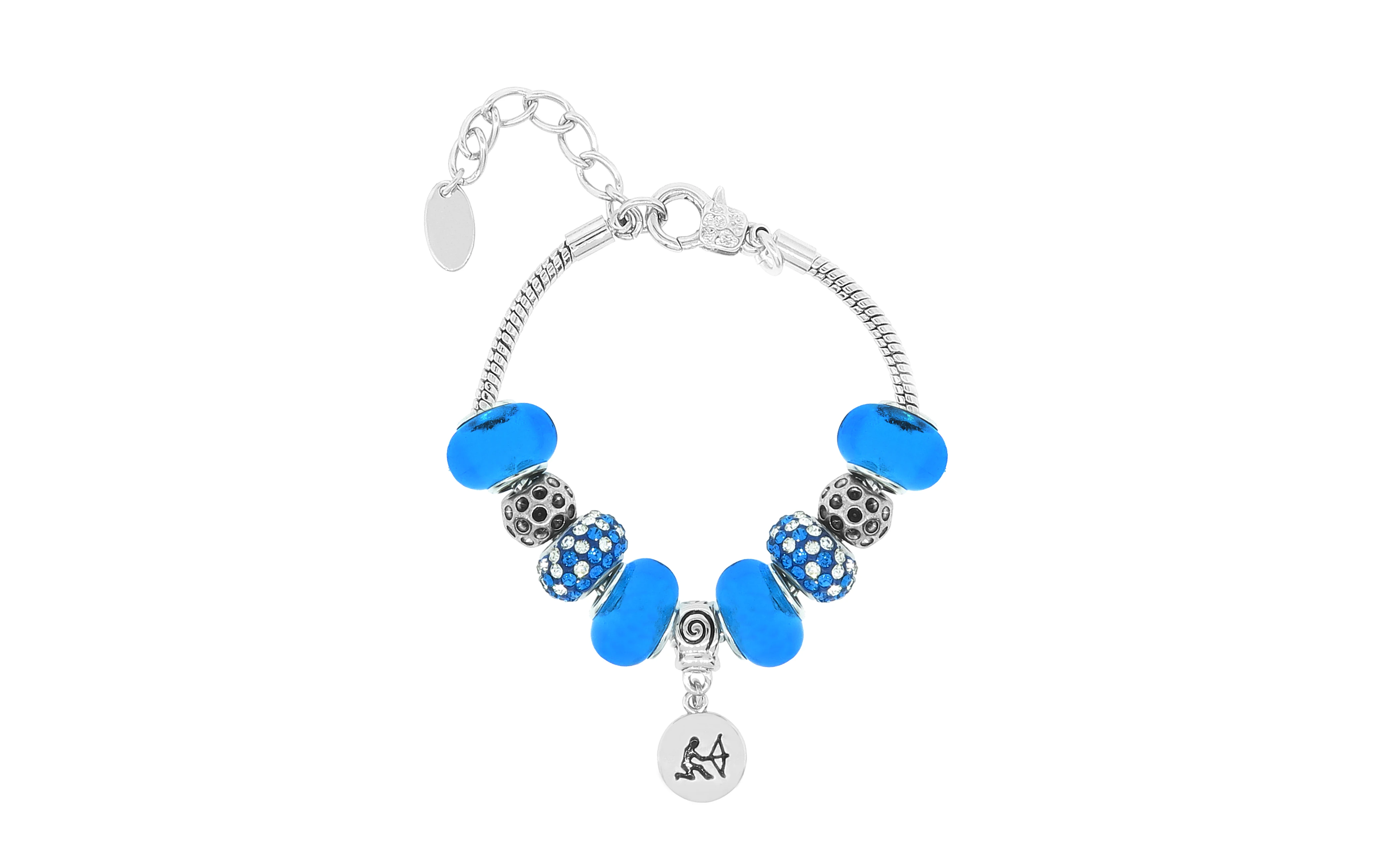 Murano Glass & Bead Zodiac Charm Bracelets