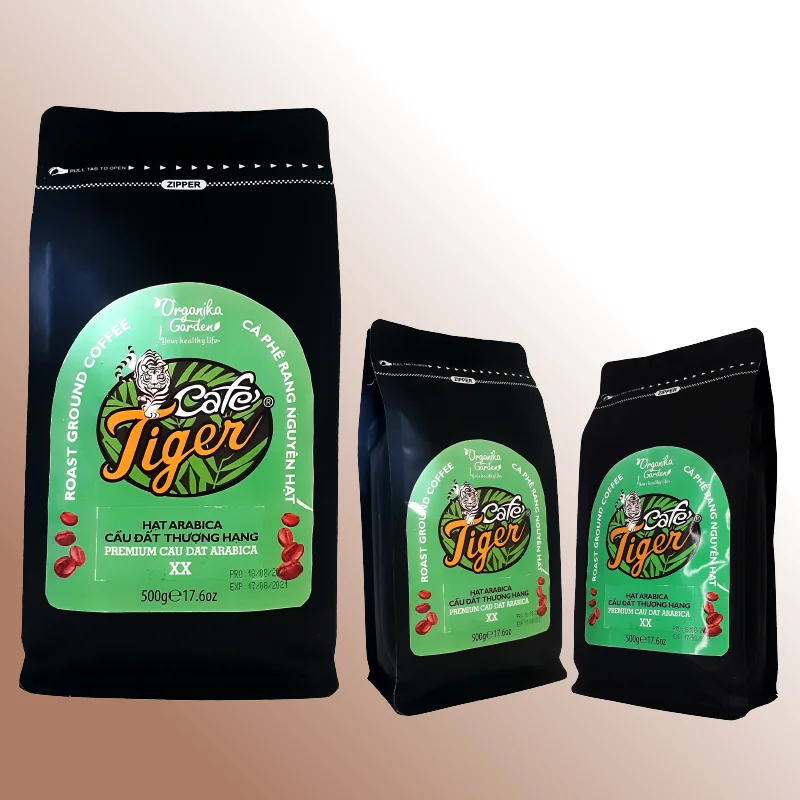 Vietnam Best Seller Ground Coffee Bean CAFE TIGER - PREMIUM CAUDAT ARABICA - WHOLE BEAN