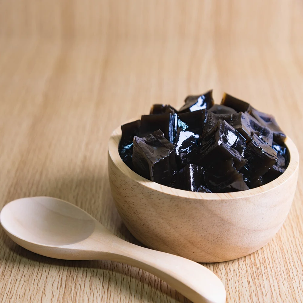 Ready to Eat for mixing with loss weight tea Taiwan High Technology Producing Black Gold Grass Jelly instant jelly in can