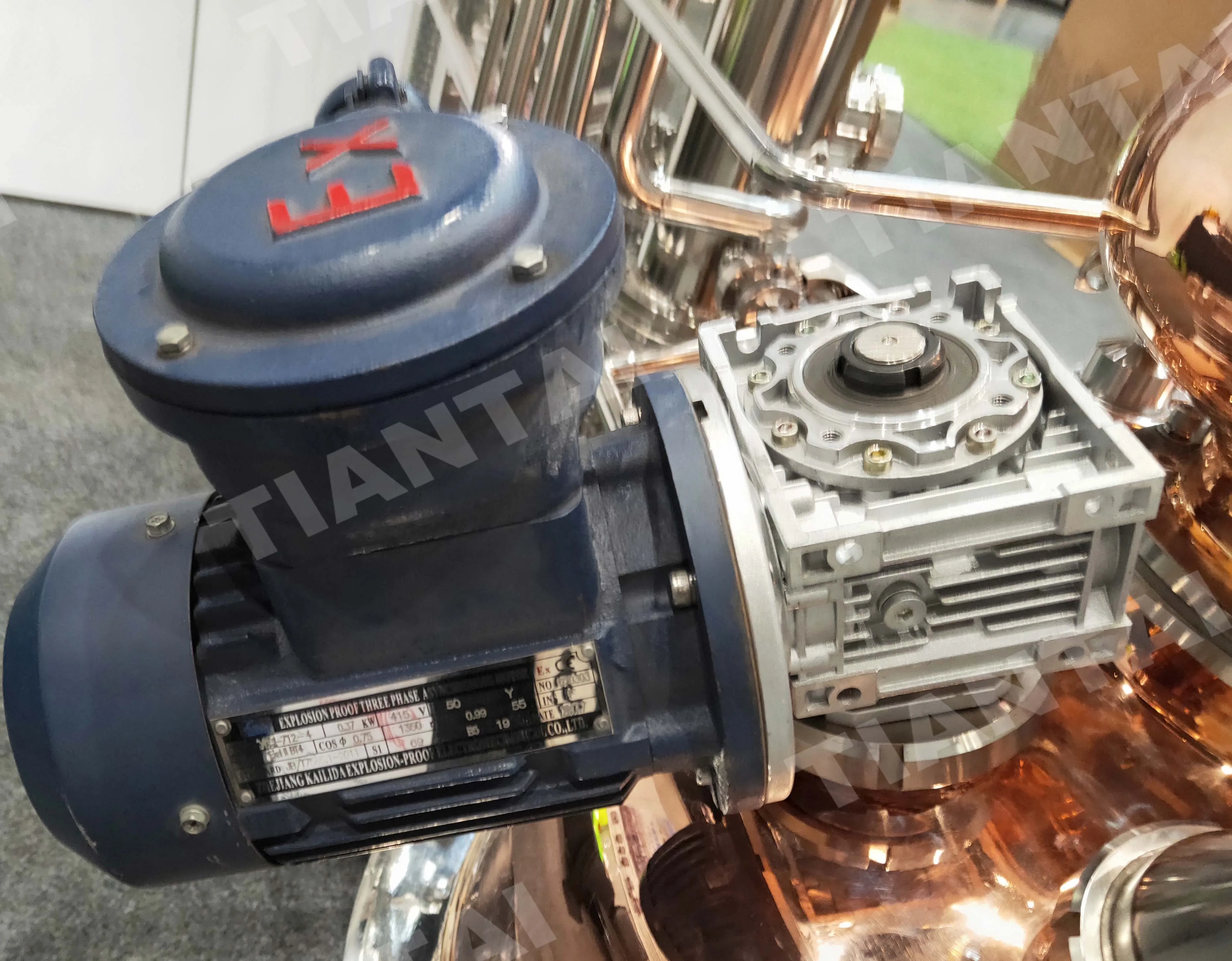 100l TIANTAI whiskey rum Distiller electric pilot still copper column still