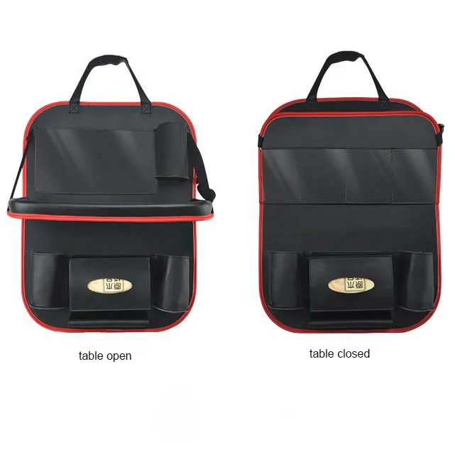 Популярный многоцелевой прозрачный Карманный автомобильный Органайзер из искусственной кожи для хранения на заднем сиденье автомобиля