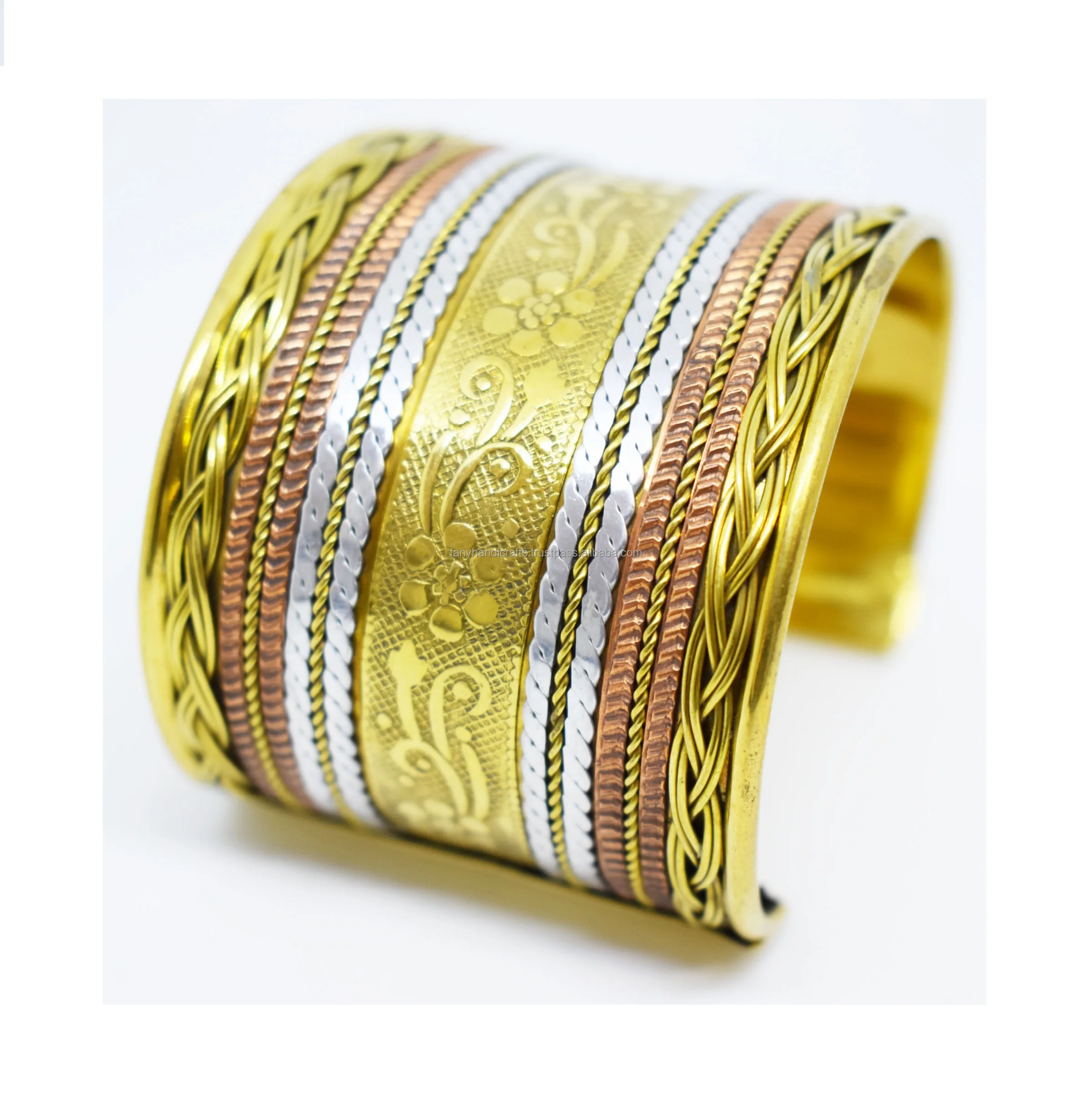 Wedding bracelets bridal bangle three colors optional statement bangle Filigree cuff bangle bracelet