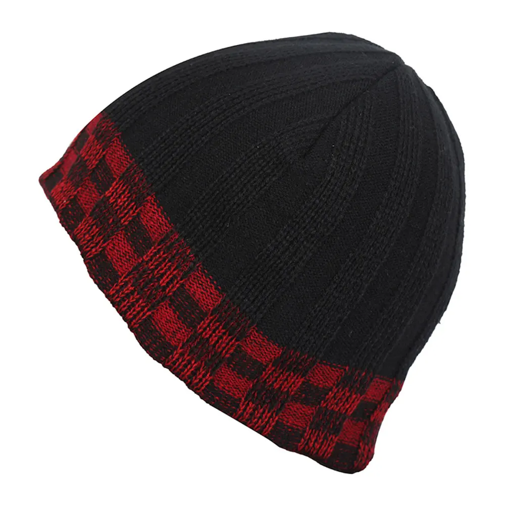 
Custom Logo Trendy High Quality Acrylic Warm Winter Hats Caps Plain Dyed Knitted Beanie Hat 