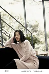 Trending Autumn and Spring  Pleated V Line  Long  White Skirt Lady Office Dresses