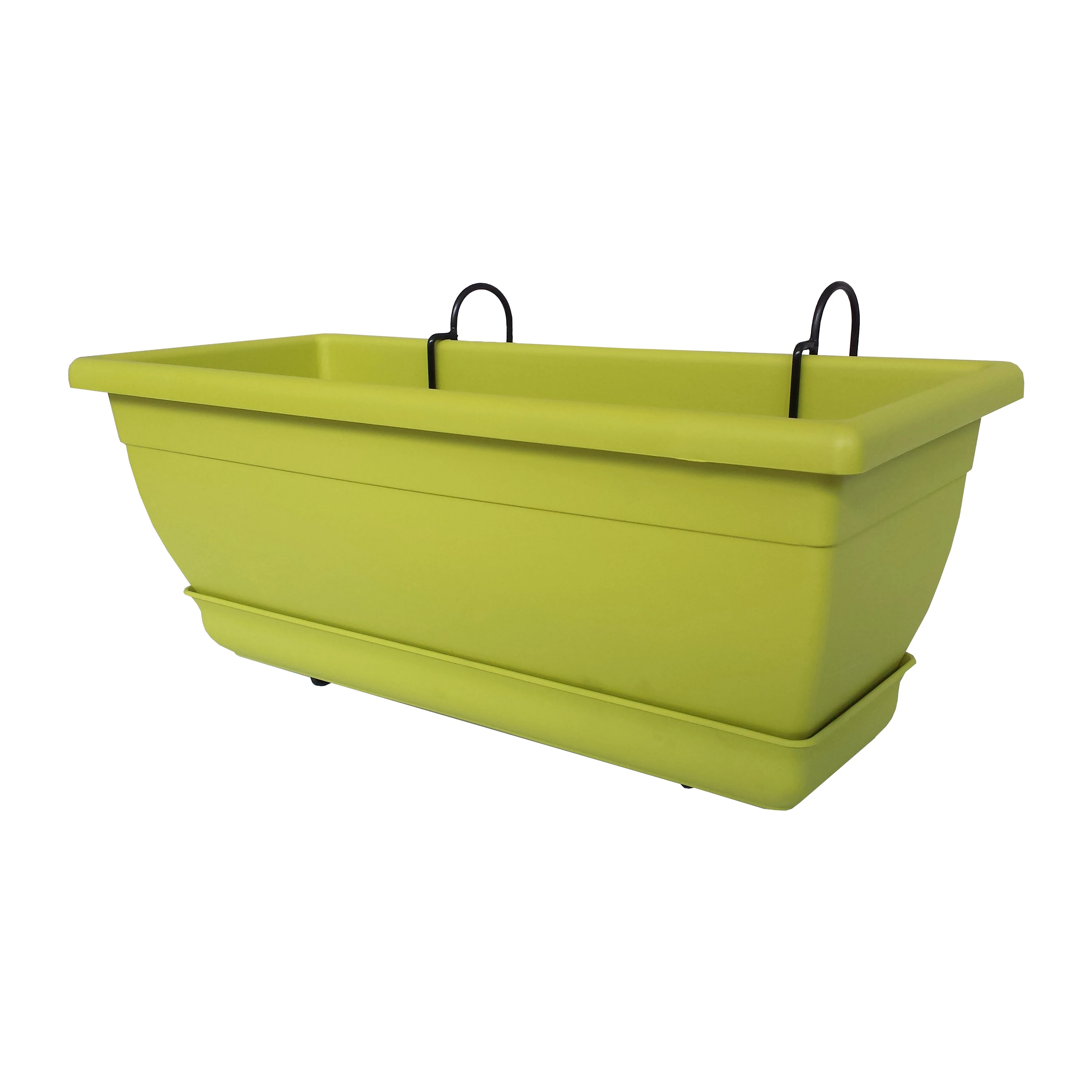 
High Quality Injection Molding Plastic Outdoor Rectangular Flower Pot Planter for balcony KIT GRIPPO Made in Italy 