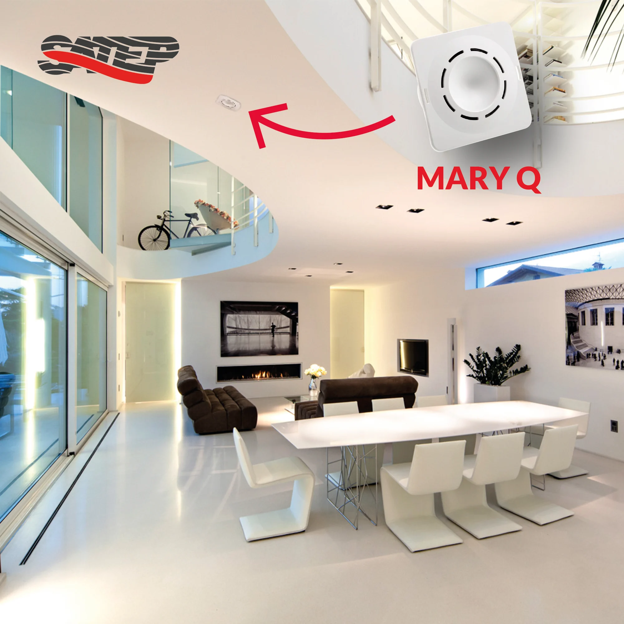 Итальянская дизайнерская комнатная Пьезосирена персонализируемая для охранной сигнализации охранная система 105 дБ квадратная утопленная