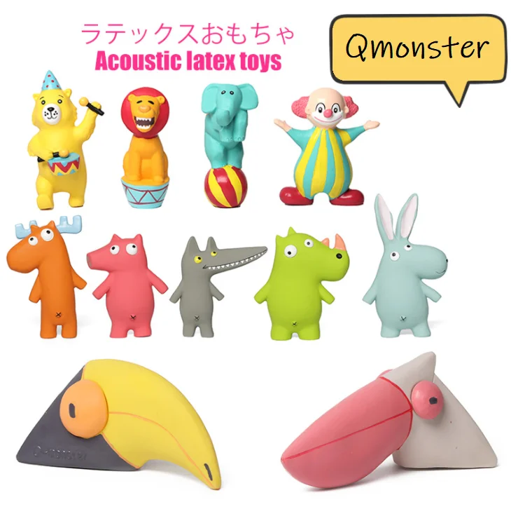 Серия Qmonster «танистрофеус» игрушка для собак со встроенным свистком жевательная обучения