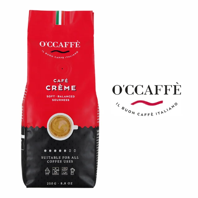 Top Italian Quality Occaffe Low Roasting 50% Arabica And 50% Robusta Coffee Beans For Export