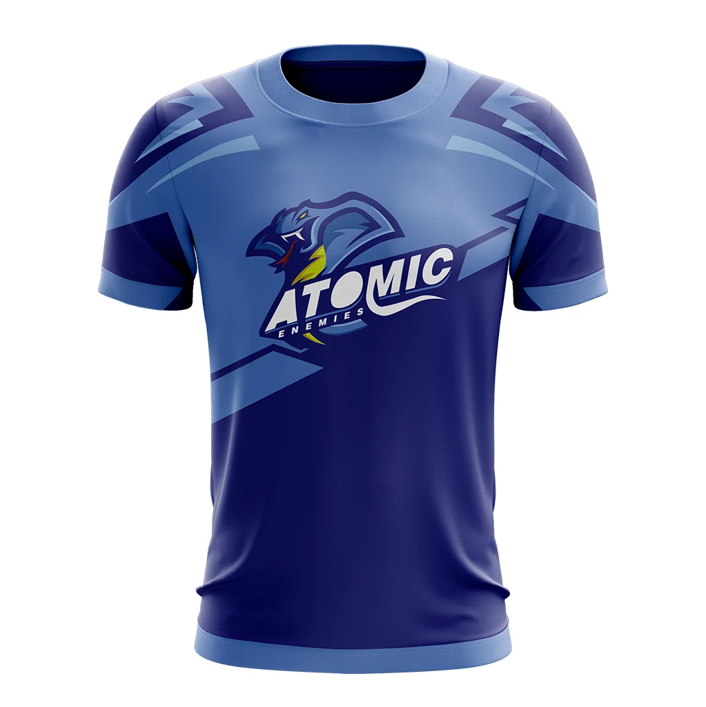 Breathable Men Esports Jersey Professional Sports Gaming T Shirt Custom Sublimation