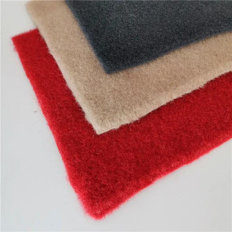 Velour Finish Resin Back Black Acoustic Subwoofer Box Automotive Trunk lining Carpet Black Car Speaker Box Carpet