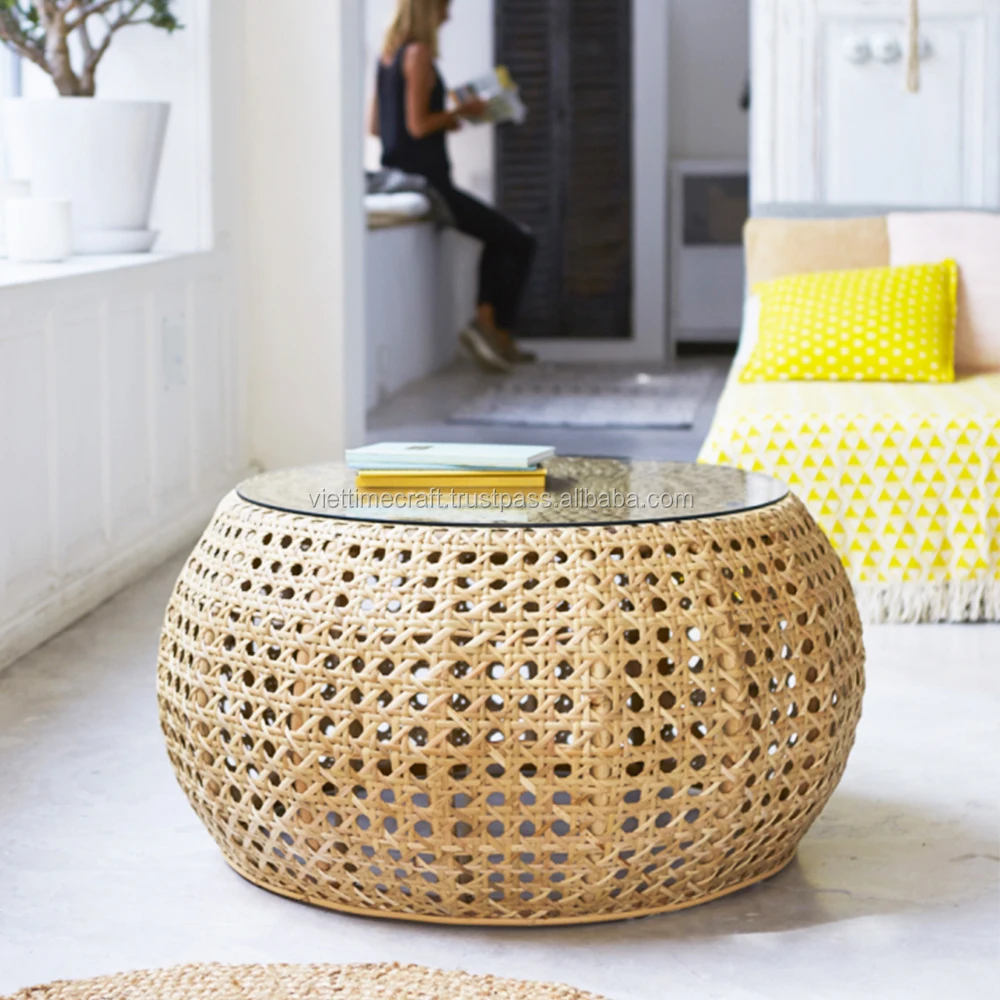 Round Rattan Coffee Table Side Table Wholesale