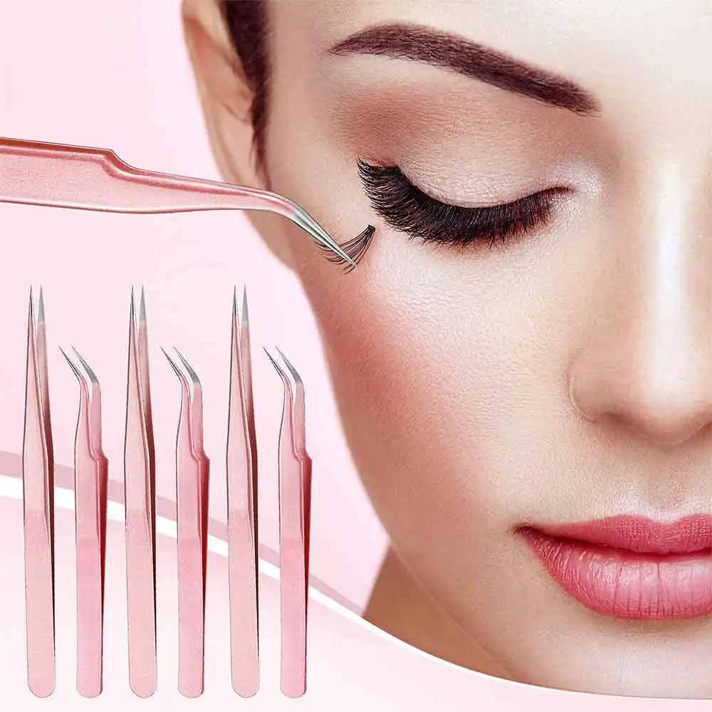 Eyelash Extension Tweezers Kits tweezers Professional Stainless Steel Volume Eyebrow Tweezers