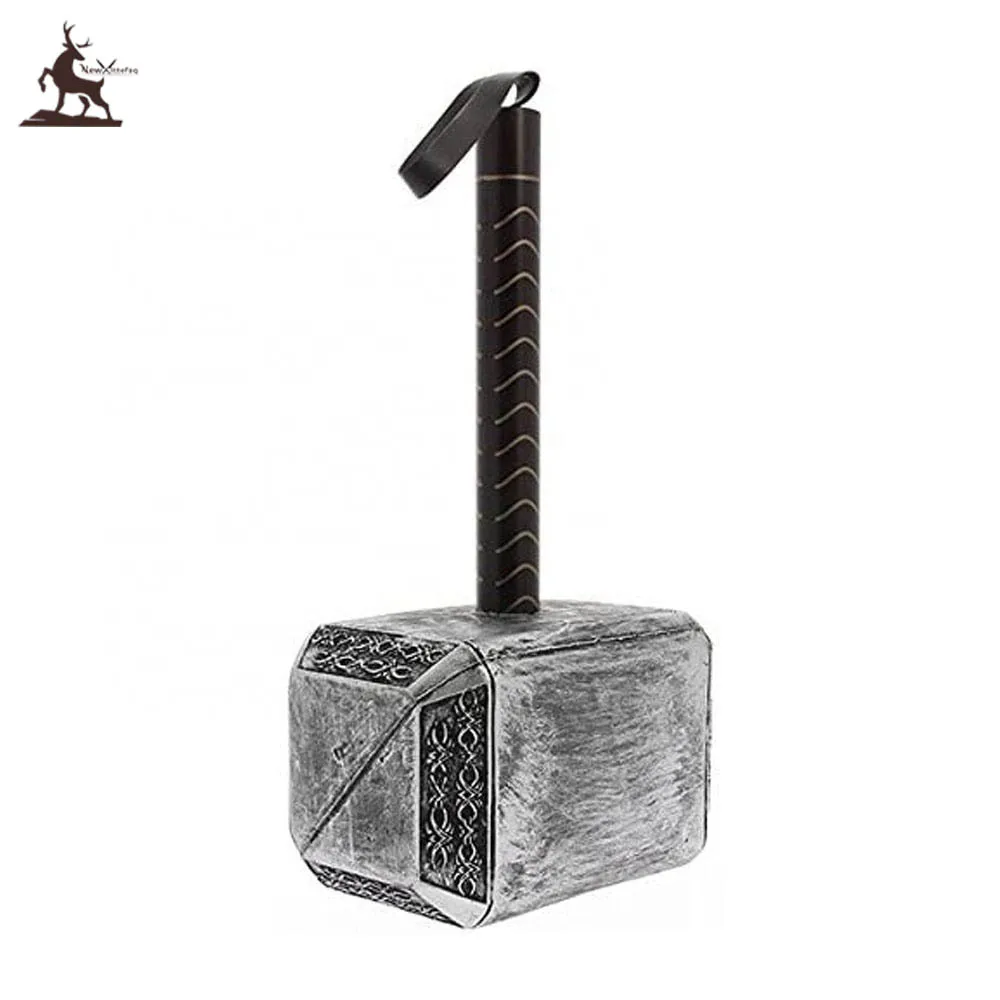 high quality best design Real Size Metal Thor Mjolnir Cosplay Damascus Thor Hammer