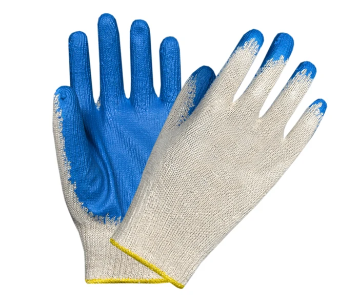 Seamless Latex Coated Gloves Crinkled Coated Work Gardening Gloves General Safety Gloves Work Gloves Hand Protective Knit Gloves