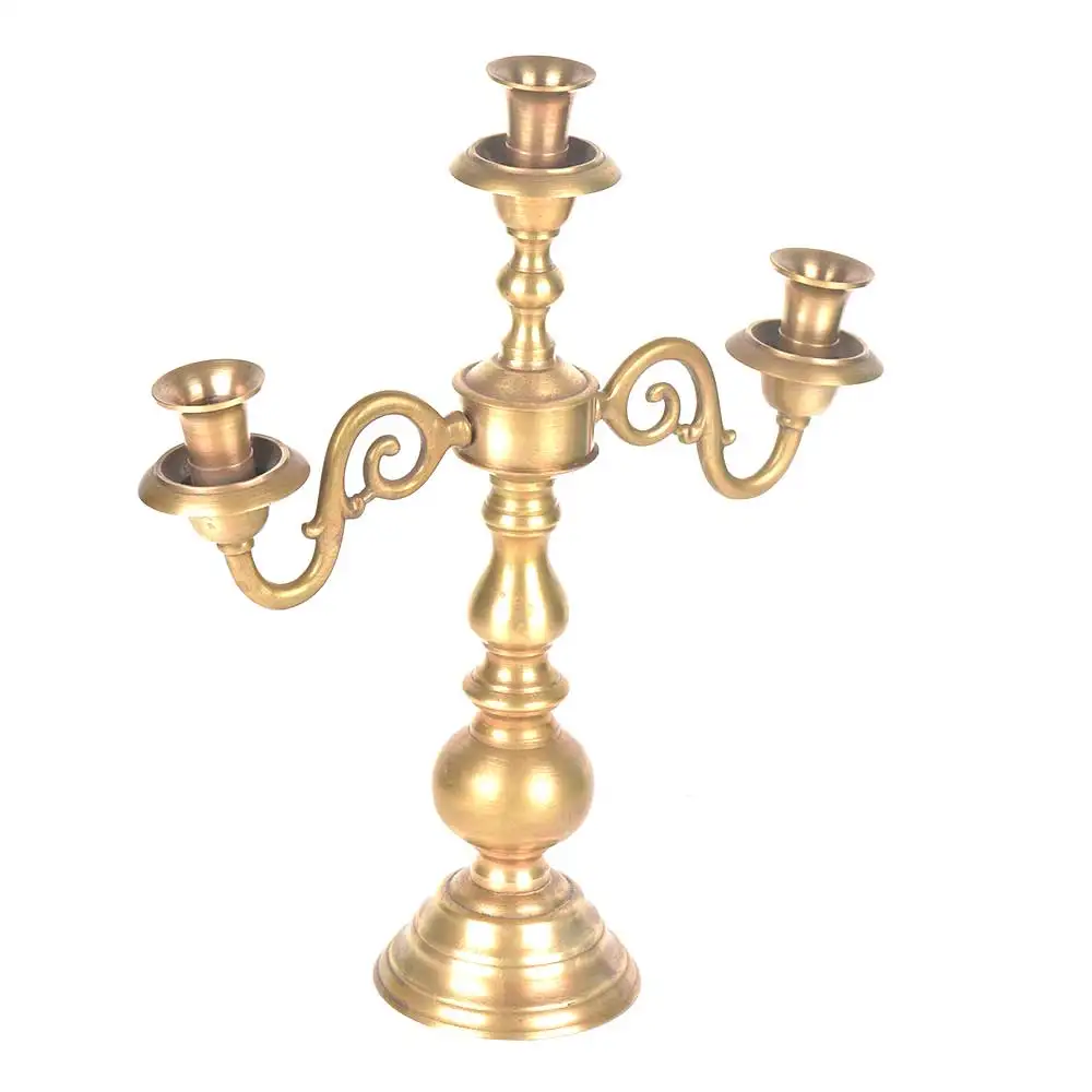 Trend Selling Brass Metal Candle Holder Wedding Home Hotel Decoration Centerpiece bedside Candlestick Cheap Price Candelabra
