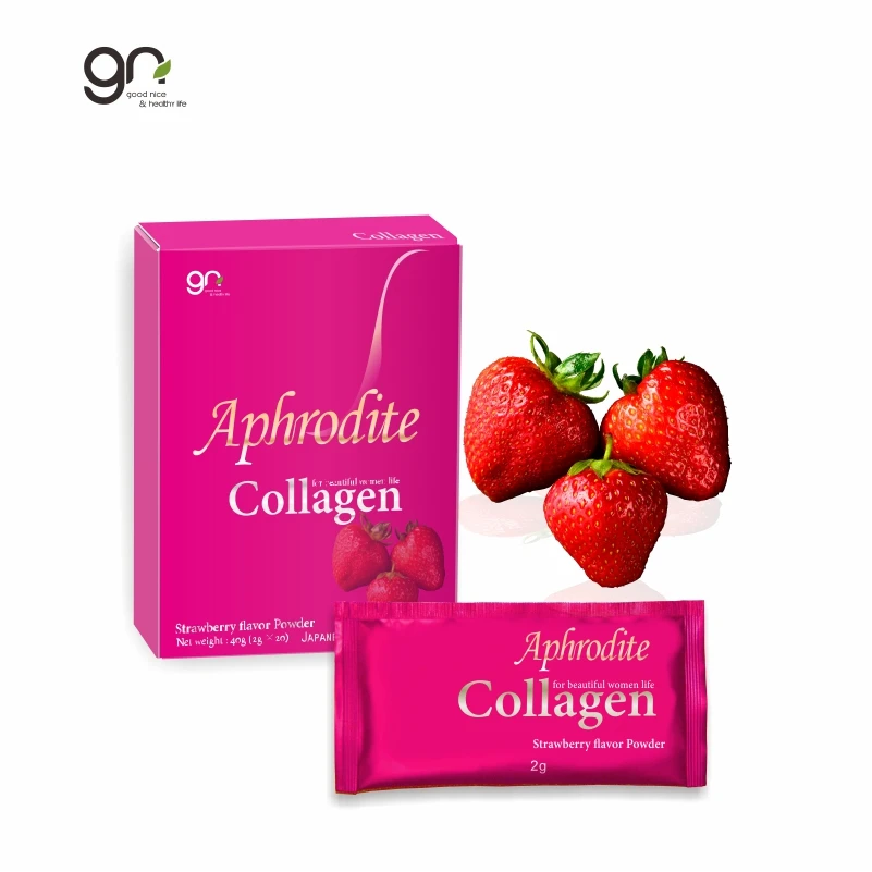 Beauty product Strawberry flavor Collagen powder by Japanese Hydrolyzed Fish Collagen help skin care