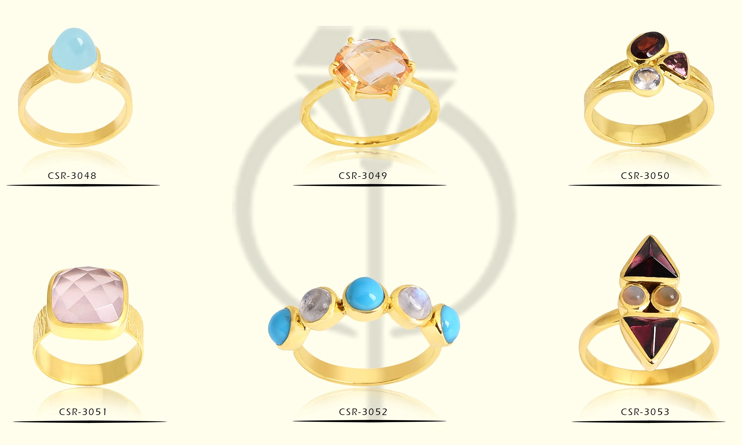 Ruby Beautiful jewelry ring design silver ring jewelry with natural stone ER926