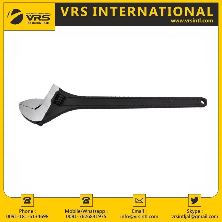 Heavy Duty Adjustable Wrench (Drop Forged) available in Various Sizes with Customized Logo at Reasonable Price in India